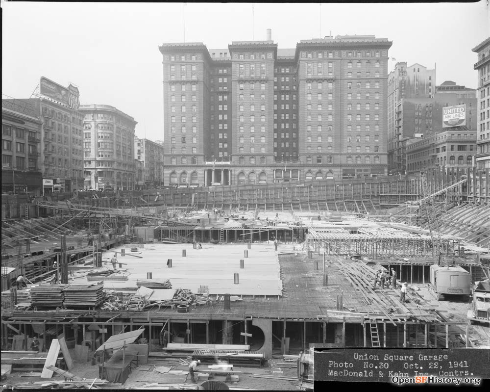 Union Square garage under construction