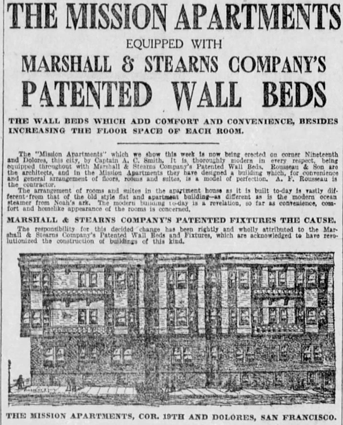 ad for wall beds