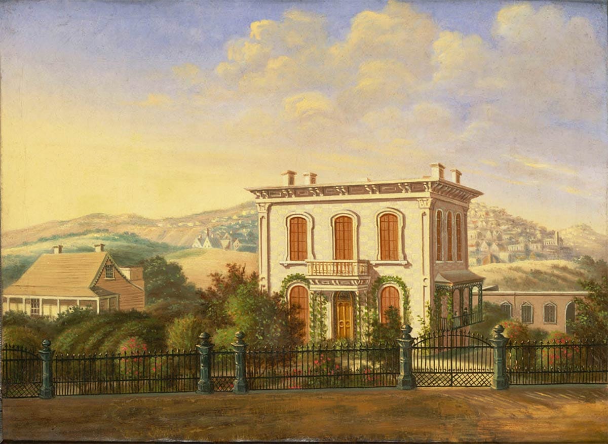 painting of house