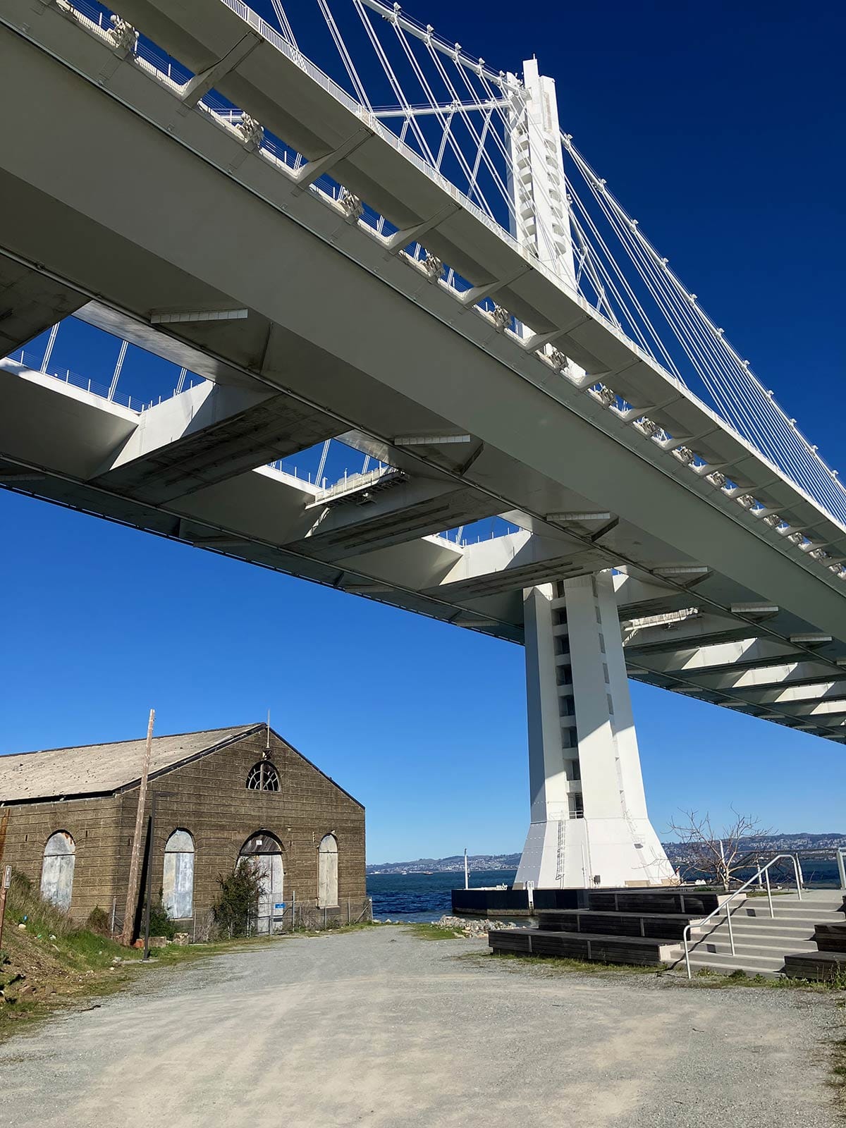 torpedo storehouse and bay bridge