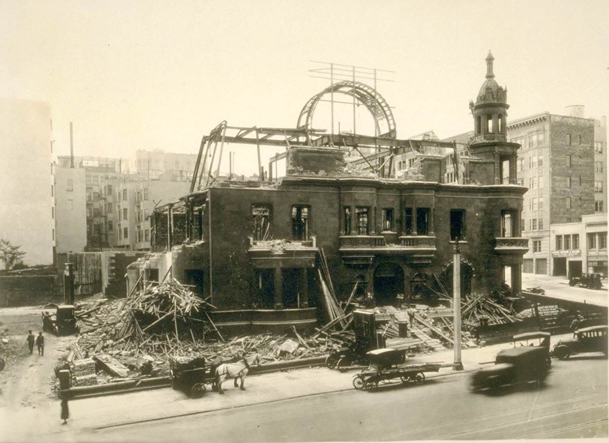 demolition of a mansion