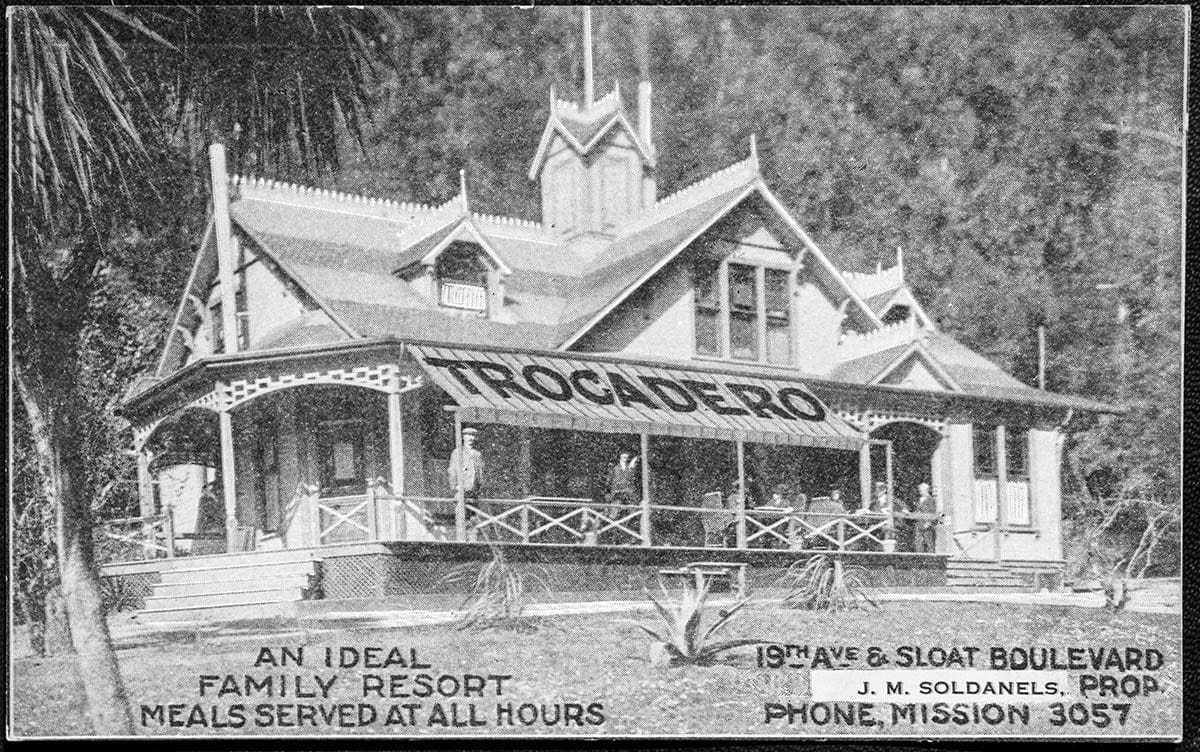 Trocadero Inn ad from the 1920s